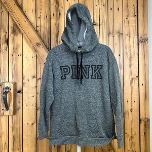 Women’s PINK brand gray hoodie, small